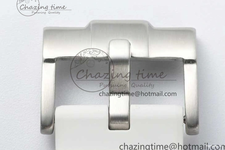 1223 FashionForward Daytona White Ceramic 5GF Best Edition White Black Dial on White Rubber Strap A 2329